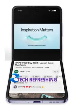  Oppo Find N2 Flip. (Image Credit Oppo)