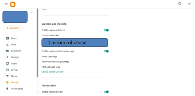 Custom robots.txt file
