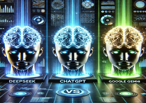 DeepSeek vs ChatGPT vs Google Gemini