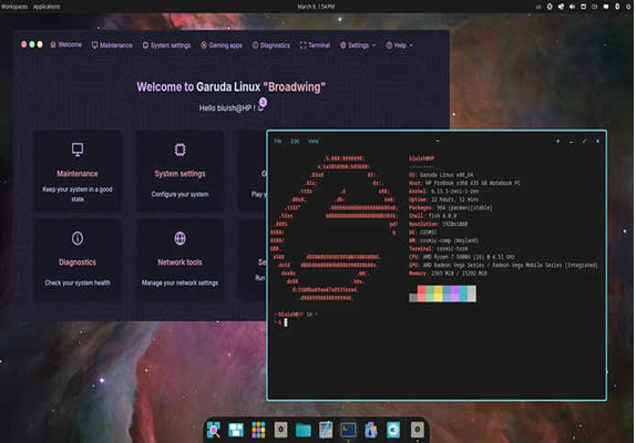 Exploring Garuda Linux COSMIC Edition