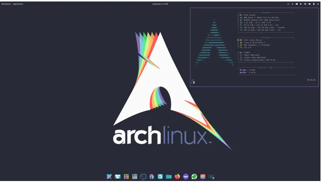 Arch Linux with COSMIC