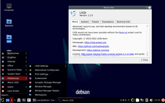 Debian with LXQt: The Universal Choice for Power Users