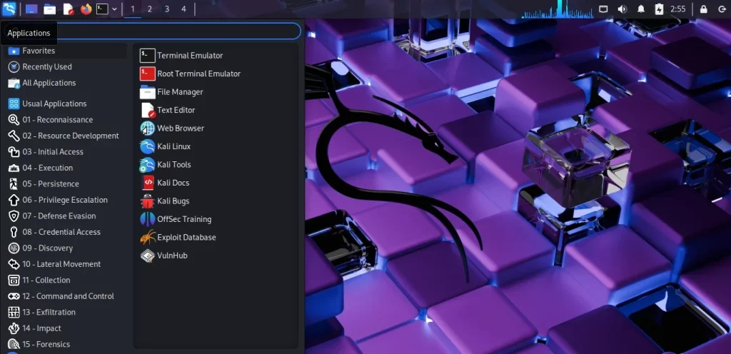 Kali Linux_Menu