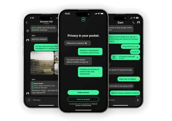 Session Decentralized and Anonymous Messaging