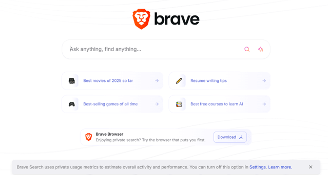 Brave Search The Privacy Champion