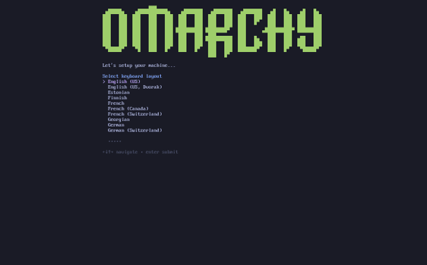 Omarchy installation