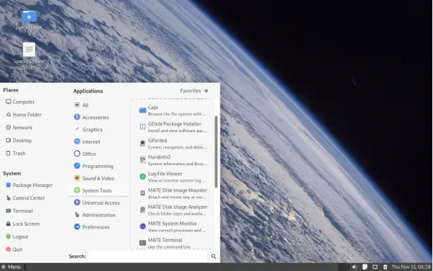Sparky Linux 8.1 with MATE 1.26.0