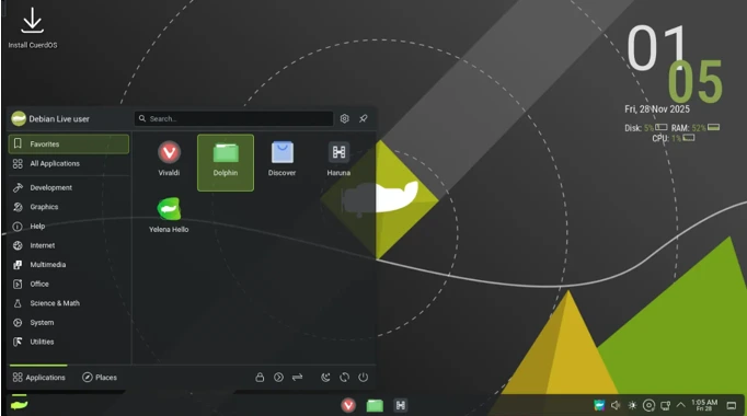CuerdOS 2.0 KDE Plasma Edition