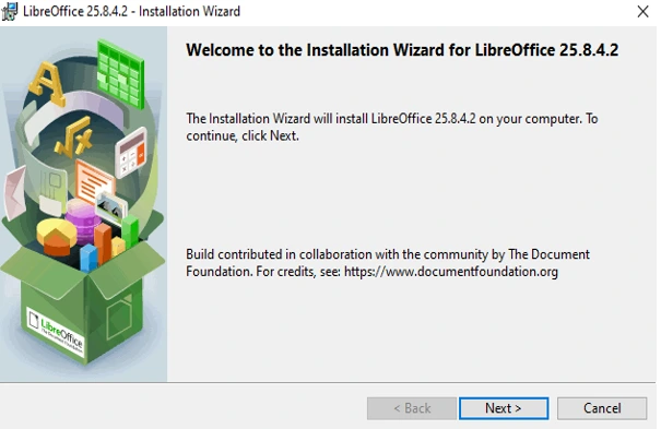 Install LibreOffice 25.8.4