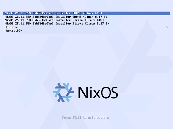 Installing NixOS 25.11