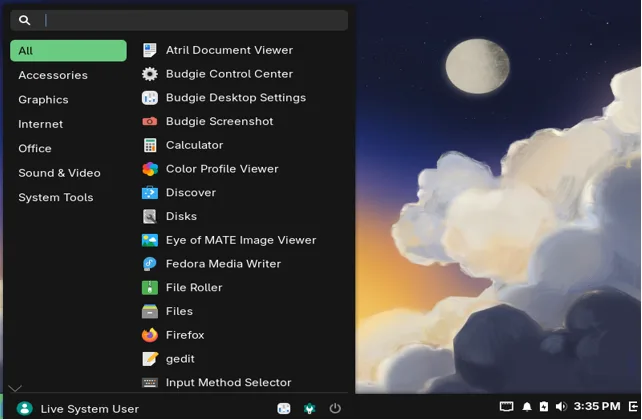 Fedora Budgie Spin with Fedora 44