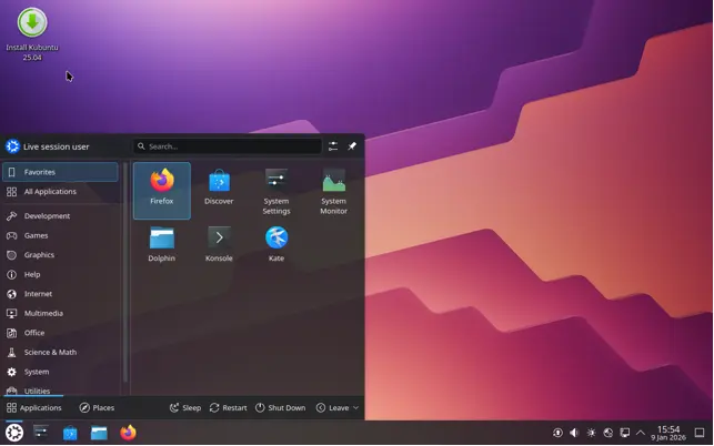 Kubuntu with KDE DE
