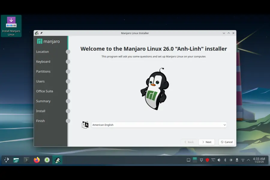 Manjaro 26.0 Installation