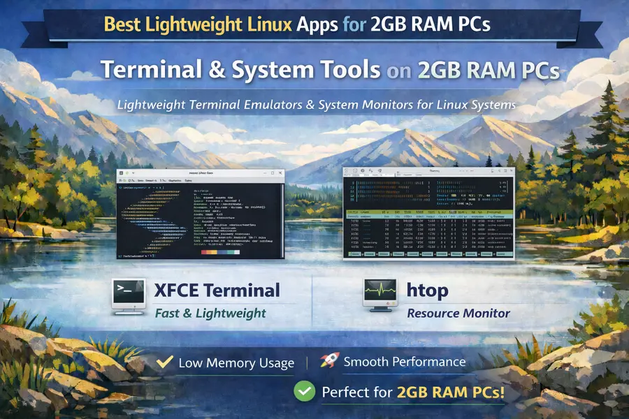 Terminal & System tools for 2 gb ram pcs