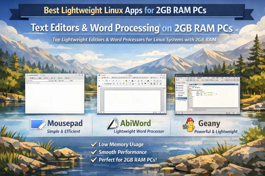 Text editors & word processing on 2gb ram pcs
